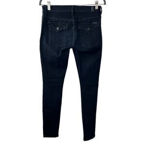 7 FOR ALL MANKIND Blue Dark Wash Flap Pocket Low-Rise Skinny Denim Jeans Sz 29